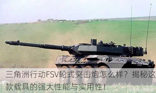 三角洲行动FSV轮式突击炮怎么样？揭秘这款载具的强大性能与实用性！