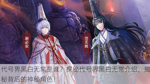 代号界黑白无常是谁？探秘代号界黑白无常介绍，揭秘背后的神秘角色！