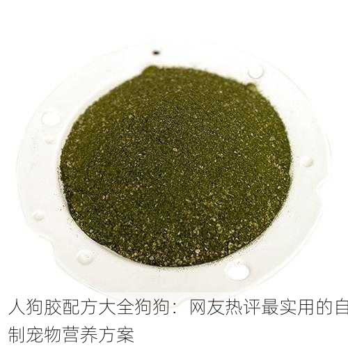 人狗胶配方大全狗狗：网友热评最实用的自制宠物营养方案