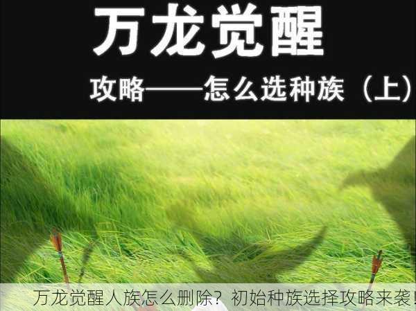 万龙觉醒人族怎么删除？初始种族选择攻略来袭！