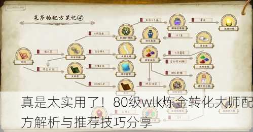 真是太实用了！80级wlk炼金转化大师配方解析与推荐技巧分享