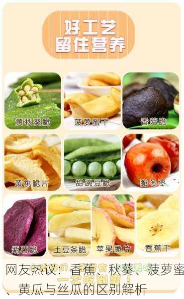 网友热议：香蕉、秋葵、菠萝蜜、黄瓜与丝瓜的区别解析