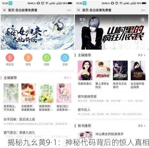 揭秘九幺黄9·1：神秘代码背后的惊人真相