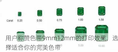 用户称赞色带9mm12mm的打印效果，选择适合你的完美色带