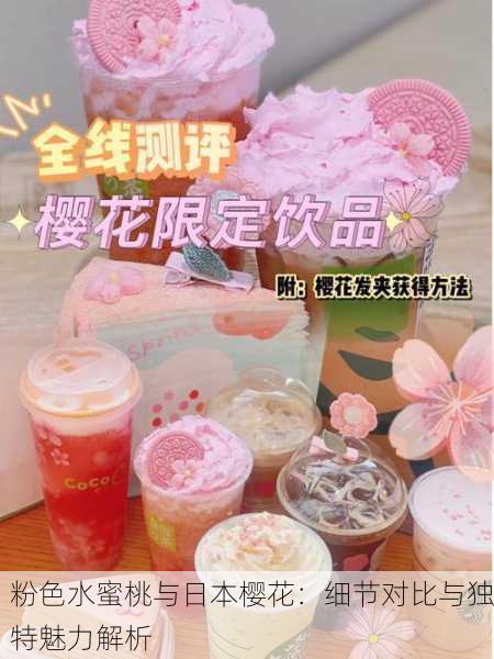 粉色水蜜桃与日本樱花：细节对比与独特魅力解析