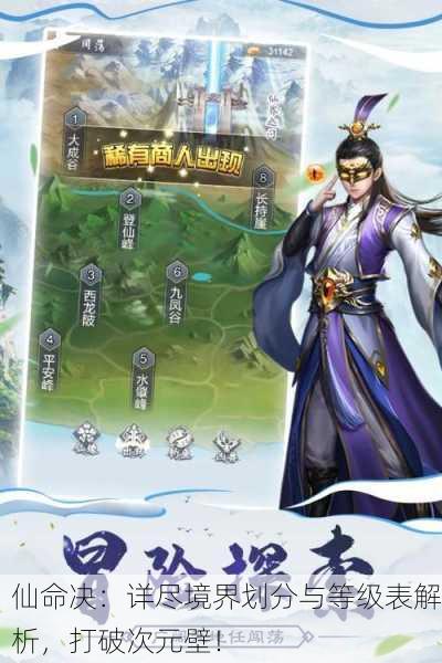 仙命决：详尽境界划分与等级表解析，打破次元壁！
