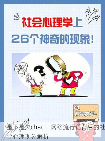 是不是欠chao：网络流行语背后的社会心理现象解析