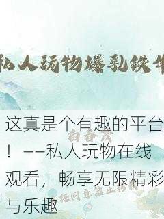 这真是个有趣的平台！——私人玩物在线观看，畅享无限精彩与乐趣