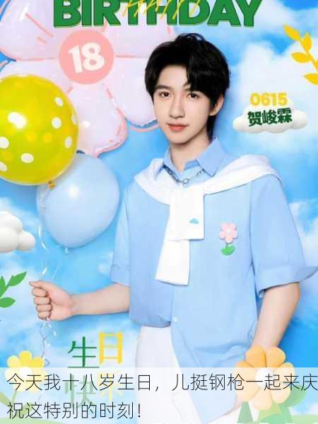 今天我十八岁生日，儿挺钢枪一起来庆祝这特别的时刻！