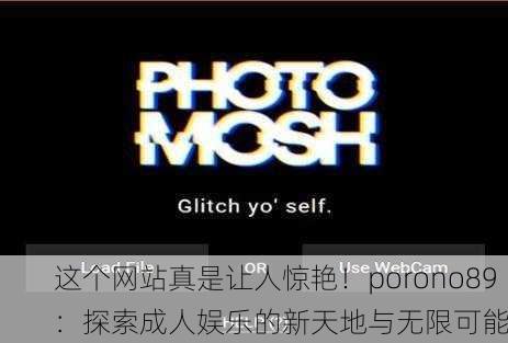 这个网站真是让人惊艳！porono89：探索成人娱乐的新天地与无限可能