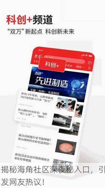揭秘海角社区深夜秘入口，引发网友热议！