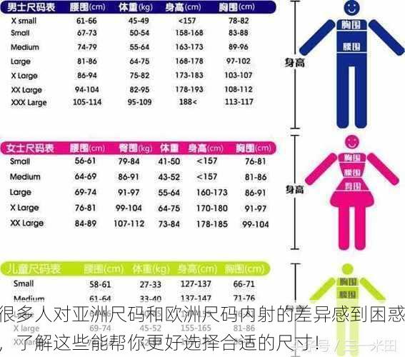 很多人对亚洲尺码和欧洲尺码内射的差异感到困惑，了解这些能帮你更好选择合适的尺寸！