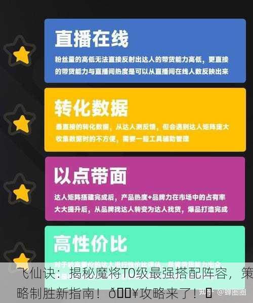 飞仙诀：揭秘魔将T0级最强搭配阵容，策略制胜新指南！🔥攻略来了！✨