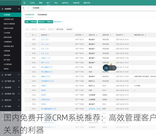 国内免费开源CRM系统推荐：高效管理客户关系的利器