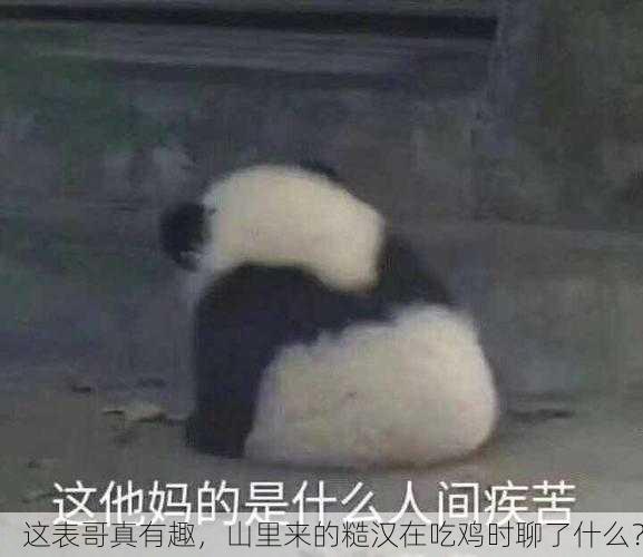 这表哥真有趣，山里来的糙汉在吃鸡时聊了什么？