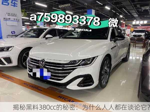 揭秘黑料380cc的秘密：为什么人人都在谈论它？