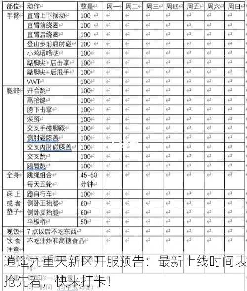 逍遥九重天新区开服预告：最新上线时间表抢先看，快来打卡！