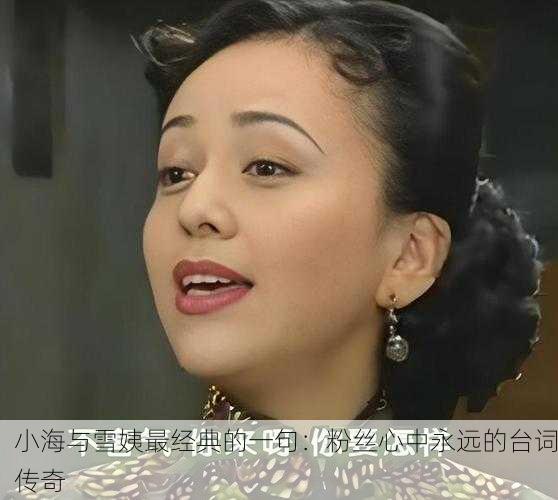 小海与雪姨最经典的一句：粉丝心中永远的台词传奇
