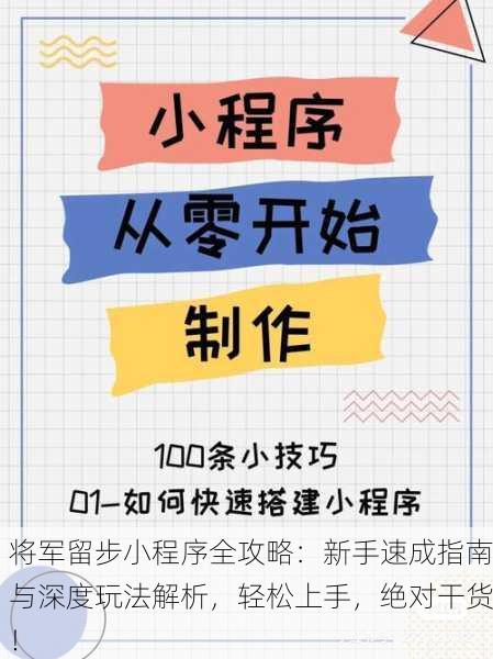 将军留步小程序全攻略：新手速成指南与深度玩法解析，轻松上手，绝对干货！