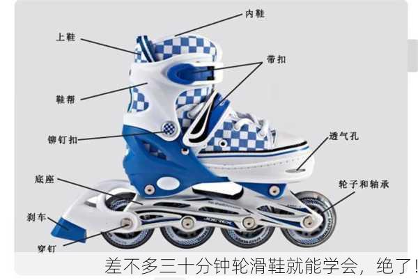 差不多三十分钟轮滑鞋就能学会，绝了！