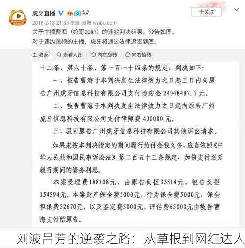 刘波吕芳的逆袭之路：从草根到网红达人