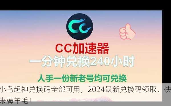 小鸟超神兑换码全部可用，2024最新兑换码领取，快来薅羊毛！