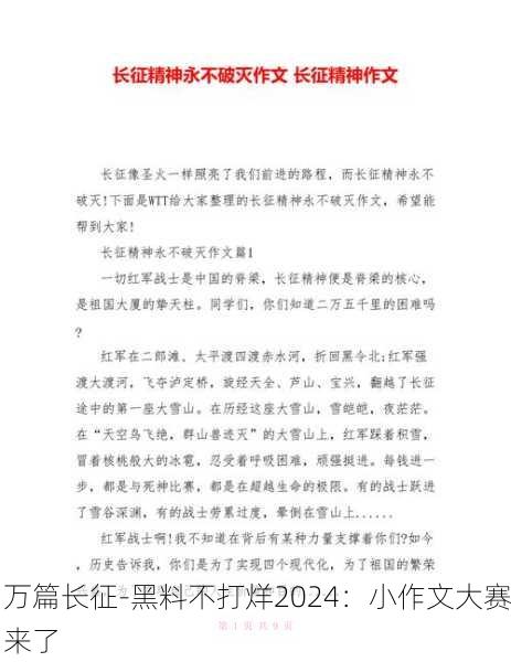 万篇长征-黑料不打烊2024：小作文大赛来了