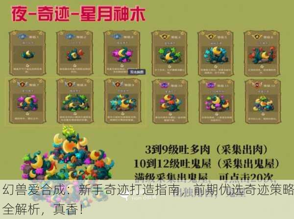 幻兽爱合成：新手奇迹打造指南，前期优选奇迹策略全解析，真香！
