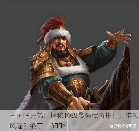 三国吧兄弟：揭秘T0级最强武将排行，谁领风骚？绝了！🔥
