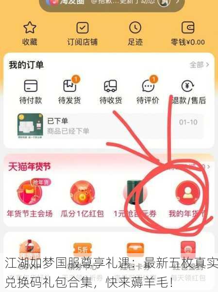 江湖如梦国服尊享礼遇：最新五枚真实兑换码礼包合集，快来薅羊毛！