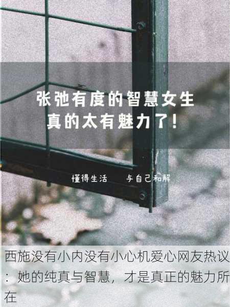 西施没有小内没有小心机爱心网友热议：她的纯真与智慧，才是真正的魅力所在