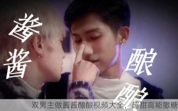 双男主做酱酱酿酿视频大全，超甜高能撒糖