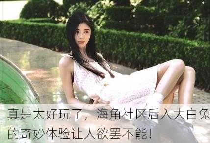 真是太好玩了，海角社区后入大白兔的奇妙体验让人欲罢不能！