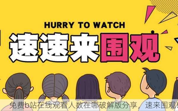 免费b站在线观看人数在哪破解版分享，速来围观！