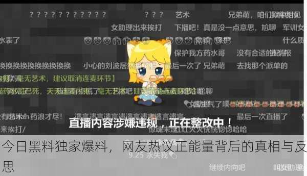 今日黑料独家爆料，网友热议正能量背后的真相与反思