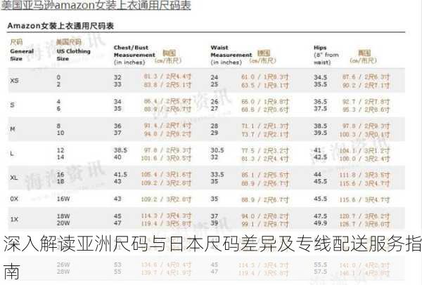 深入解读亚洲尺码与日本尺码差异及专线配送服务指南
