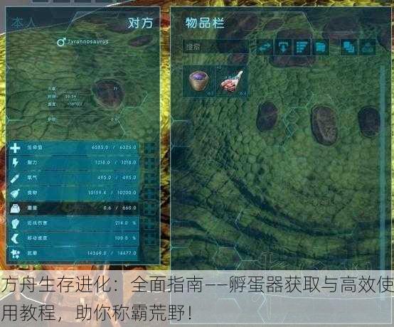 方舟生存进化：全面指南——孵蛋器获取与高效使用教程，助你称霸荒野！
