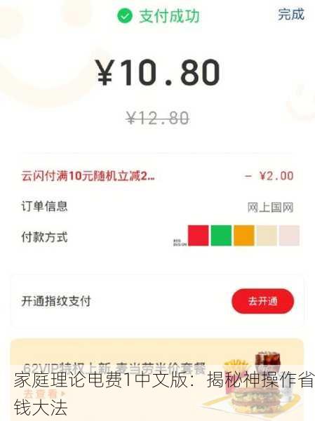 家庭理论电费1中文版：揭秘神操作省钱大法