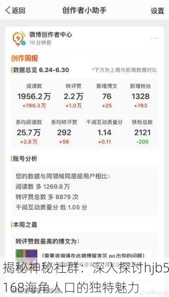 揭秘神秘社群：深入探讨hjb5168海角人口的独特魅力