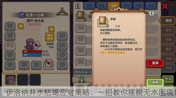 伊洛纳井水枯竭应对策略：一招教你摆脱无水困境！