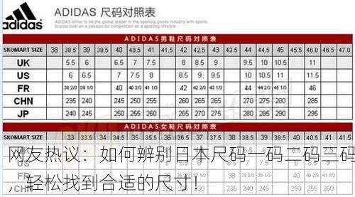 网友热议：如何辨别日本尺码一码二码三码，轻松找到合适的尺寸！