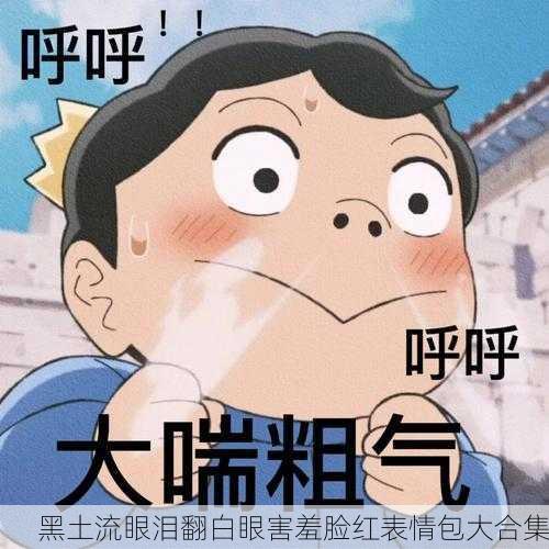 黑土流眼泪翻白眼害羞脸红表情包大合集