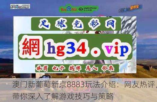 澳门新葡萄新京8883玩法介绍：网友热评，带你深入了解游戏技巧与策略