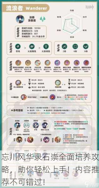 忘川风华录石崇全面培养攻略，助你轻松上手！内容推荐不可错过！