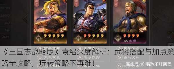 《三国志战略版》袁绍深度解析：武将搭配与加点策略全攻略，玩转策略不再难！