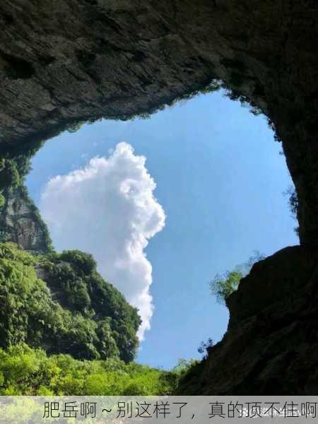 肥岳啊～别这样了，真的顶不住啊
