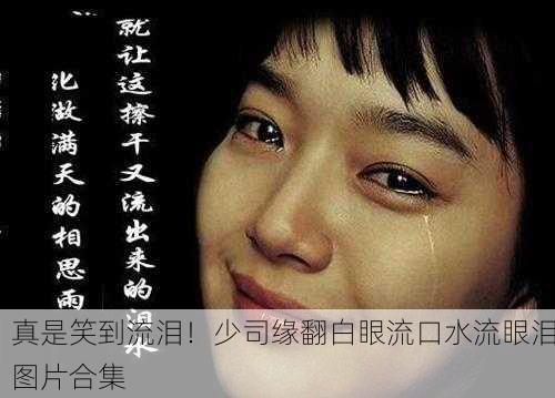 真是笑到流泪！少司缘翻白眼流口水流眼泪图片合集
