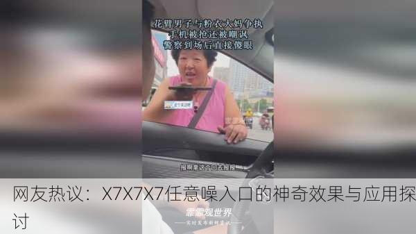 网友热议：X7X7X7任意噪入口的神奇效果与应用探讨
