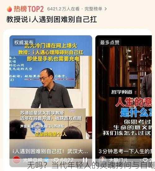 无吗？当代年轻人的灵魂拷问与自嘲
