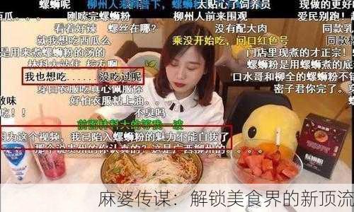 麻婆传谋：解锁美食界的新顶流